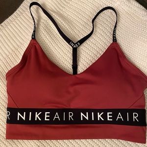 Nike sport bra rust color